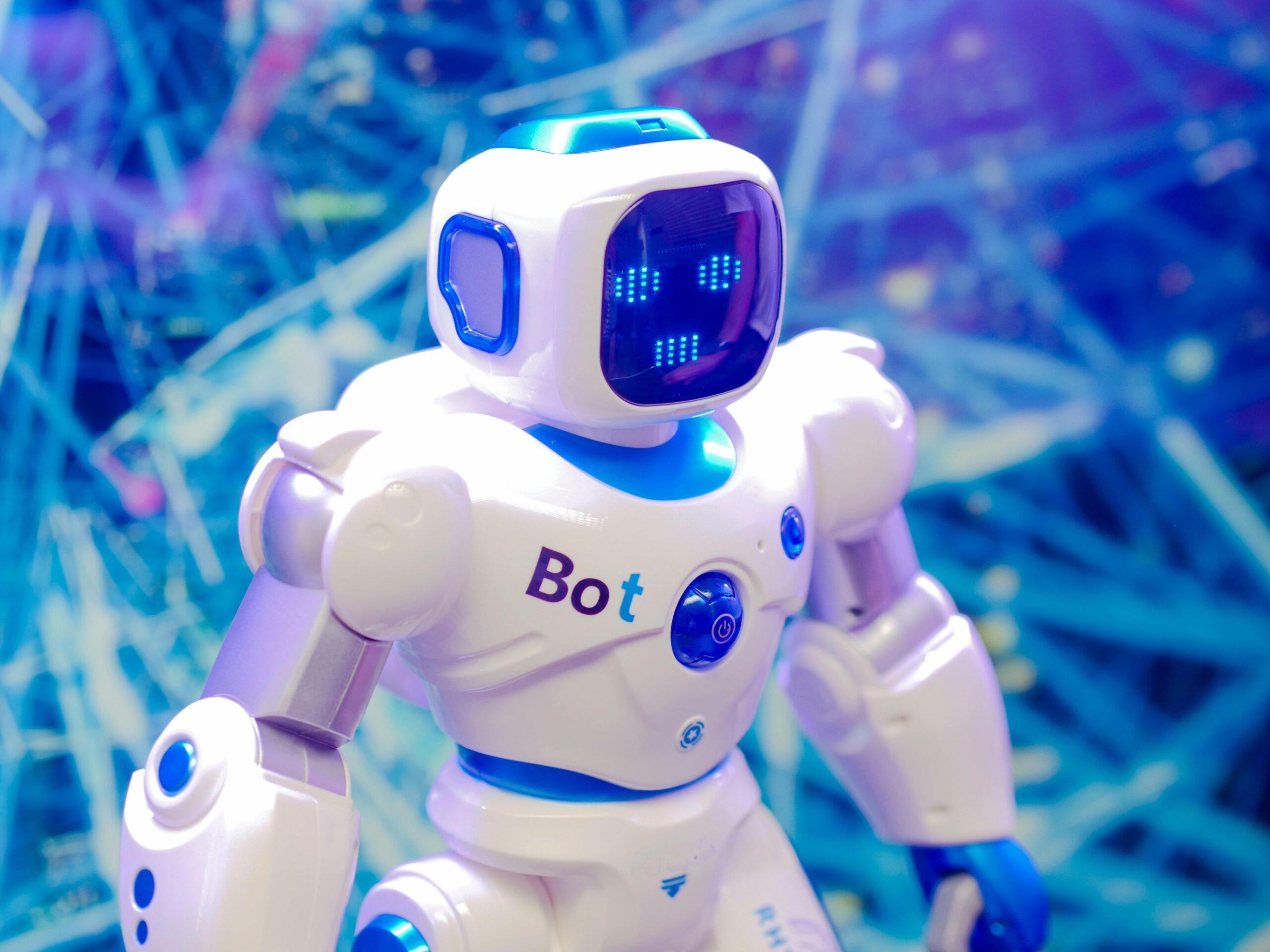 AI voice assistant helping business owner automate customer support in 2025